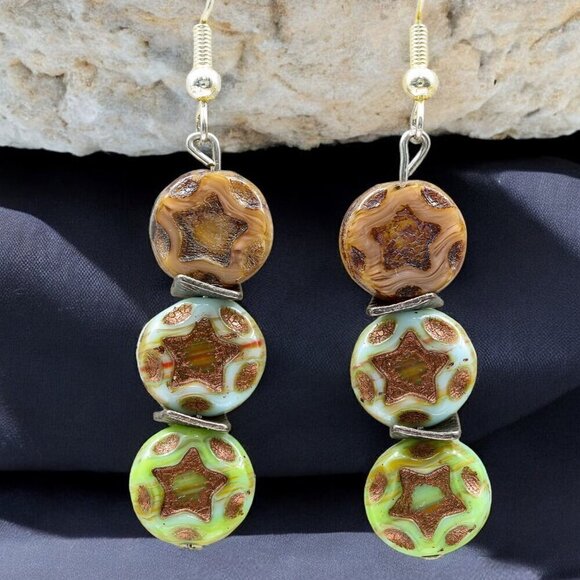 Stargate Drop Earrings Handmade - Picture 1 of 4